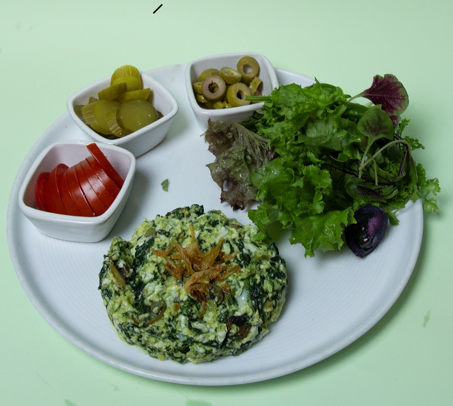  عکس املت اسفناج(نرگسي)